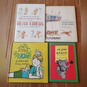 Vintage 60's & 70's Children's Books Lot of 4 Nursery Decor